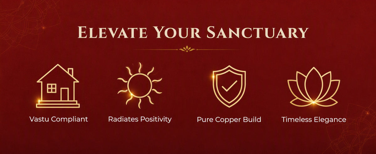 Copper Surya Dev Wall Hanging for Main Door, Entrance, Pooja Room, Living Room and Office Décor
