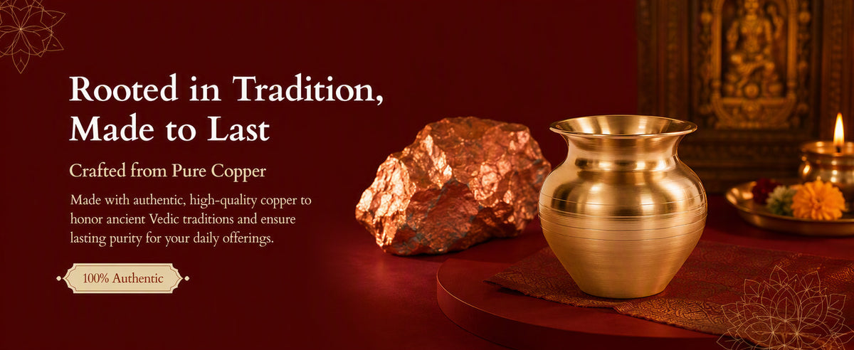 Copper Puja Lota for Daily Worship, Abhishek, Temple Offerings and Festive Rituals – Approx. 78 g