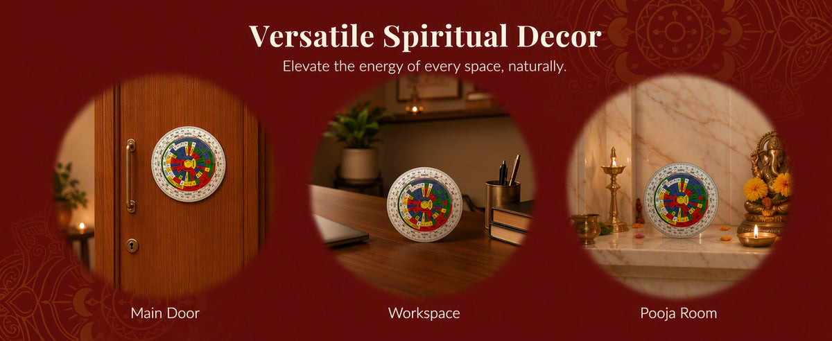 Vastu Shakti Chakra Decorative Symbol for Main Door, Home, Office, Pooja Room and Spiritual Display