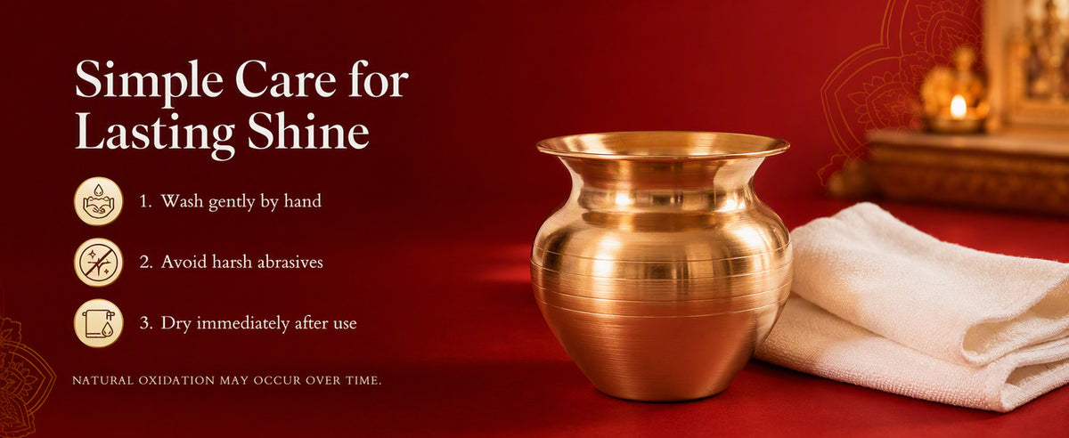 Copper Puja Lota for Daily Worship, Abhishek, Temple Offerings and Festive Rituals – Approx. 40 g
