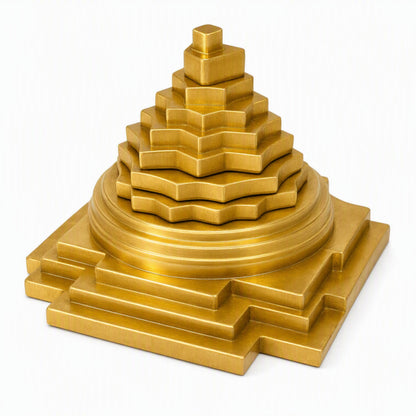 Shree Yantra Decorative Spiritual Symbol for Pooja Room, Home Temple, Office Desk and Gifting