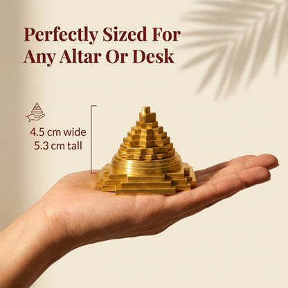 Shree Yantra Decorative Spiritual Symbol for Pooja Room, Home Temple, Office Desk and Gifting