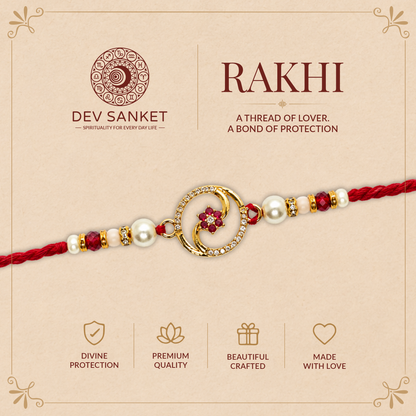 Elegant Floral Rakhi