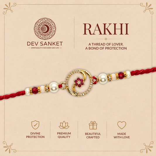 Elegant Floral Rakhi