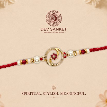 Elegant Floral Rakhi
