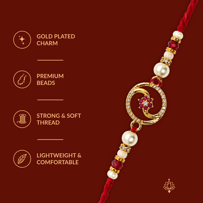 Elegant Floral Rakhi