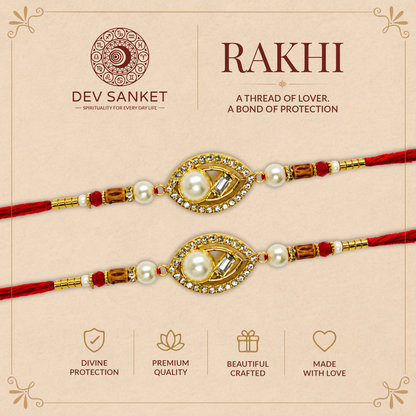 Pearl Designer Rakhi Set