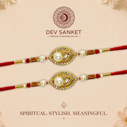 Pearl Designer Rakhi Set