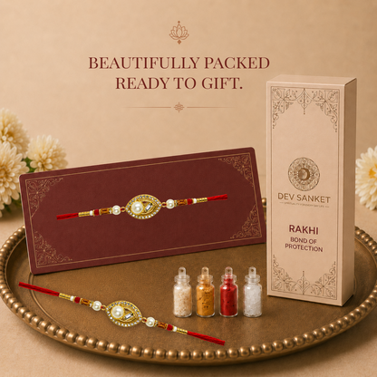 Pearl Designer Rakhi Set