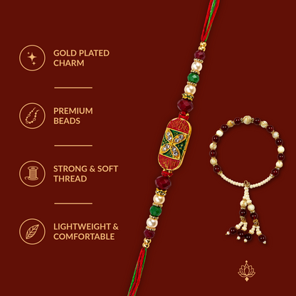 Combo Rakhi Set - Brown