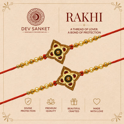 Traditional Designer Rakhi Set