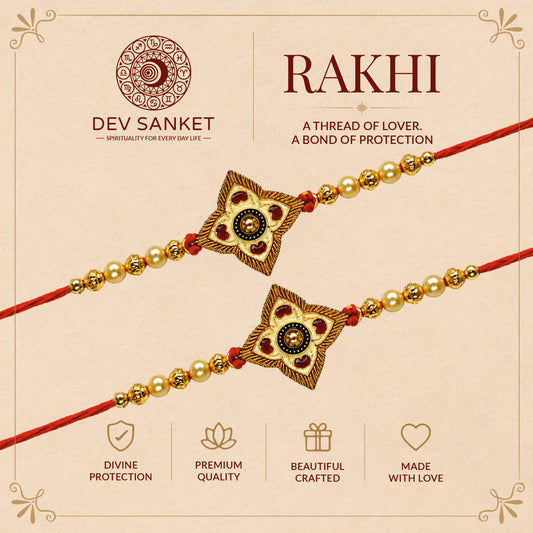 Traditional Designer Rakhi Set