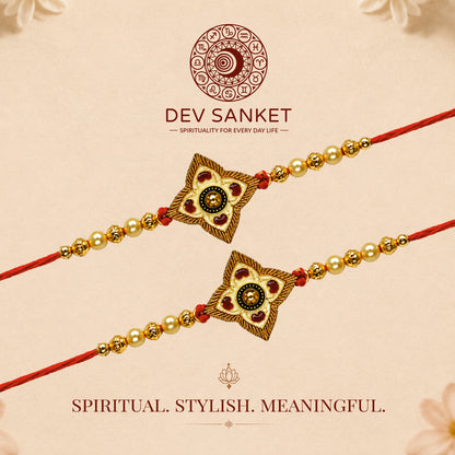 Traditional Designer Rakhi Set