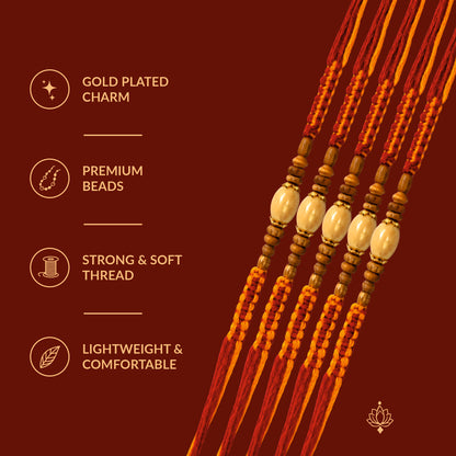 Dori Rakhi Set with Roli Chawal