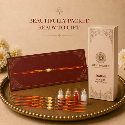Dori Rakhi Set with Roli Chawal