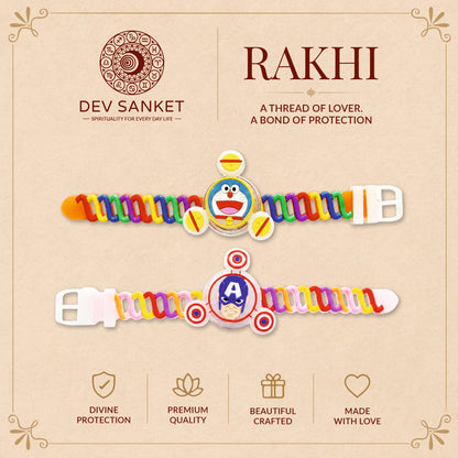 Kids Rakhi Set with Roli Chawal