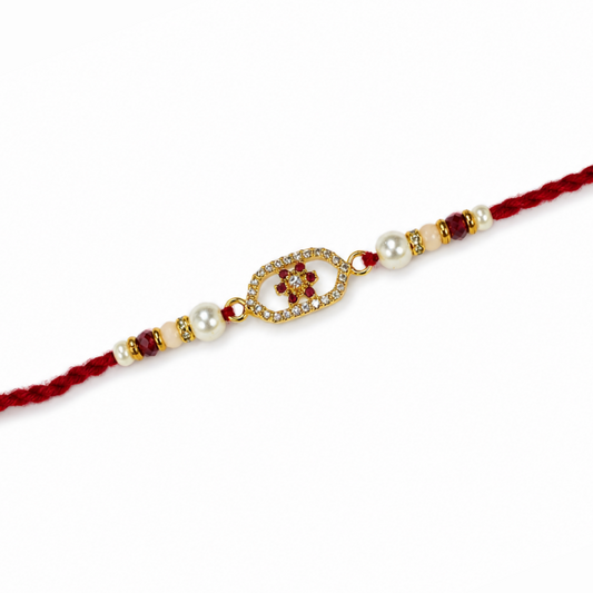 Elegant Floral Rakhi