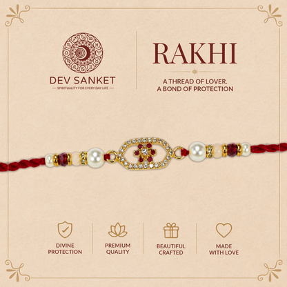 Elegant Floral Rakhi