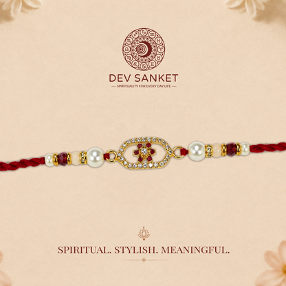 Elegant Floral Rakhi