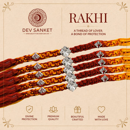 Crystal Dori Rakhi Set