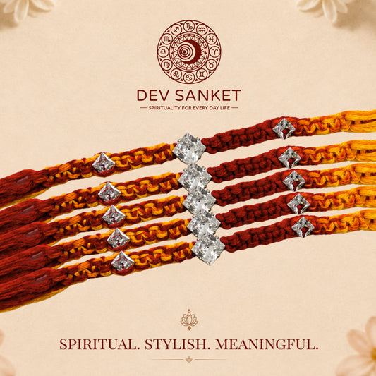 Crystal Dori Rakhi Set