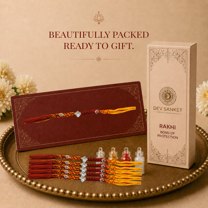 Crystal Dori Rakhi Set